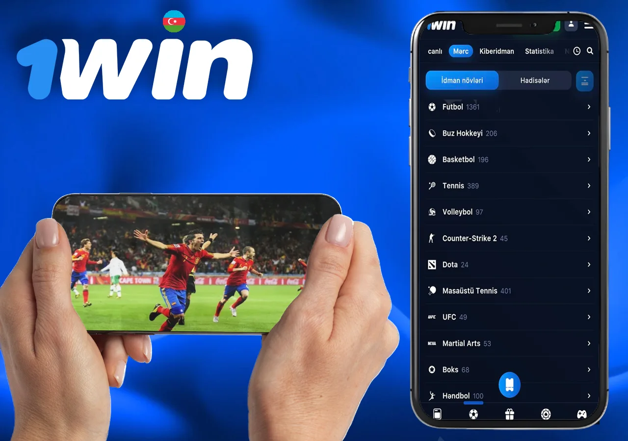 1Win bukmeker kontorunda mərclərin müxtəlif növləri