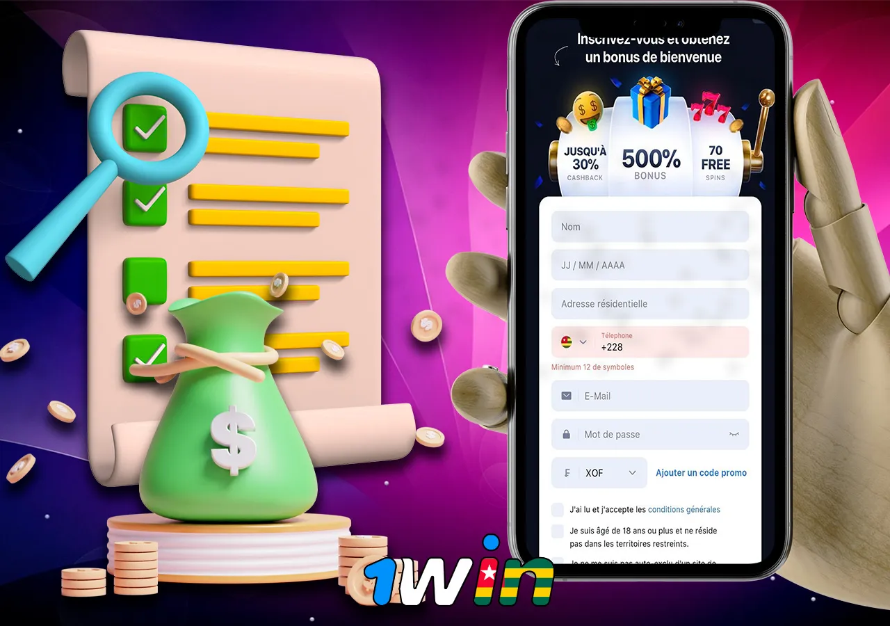 Guide d'inscription à l'application mobile 1Win
