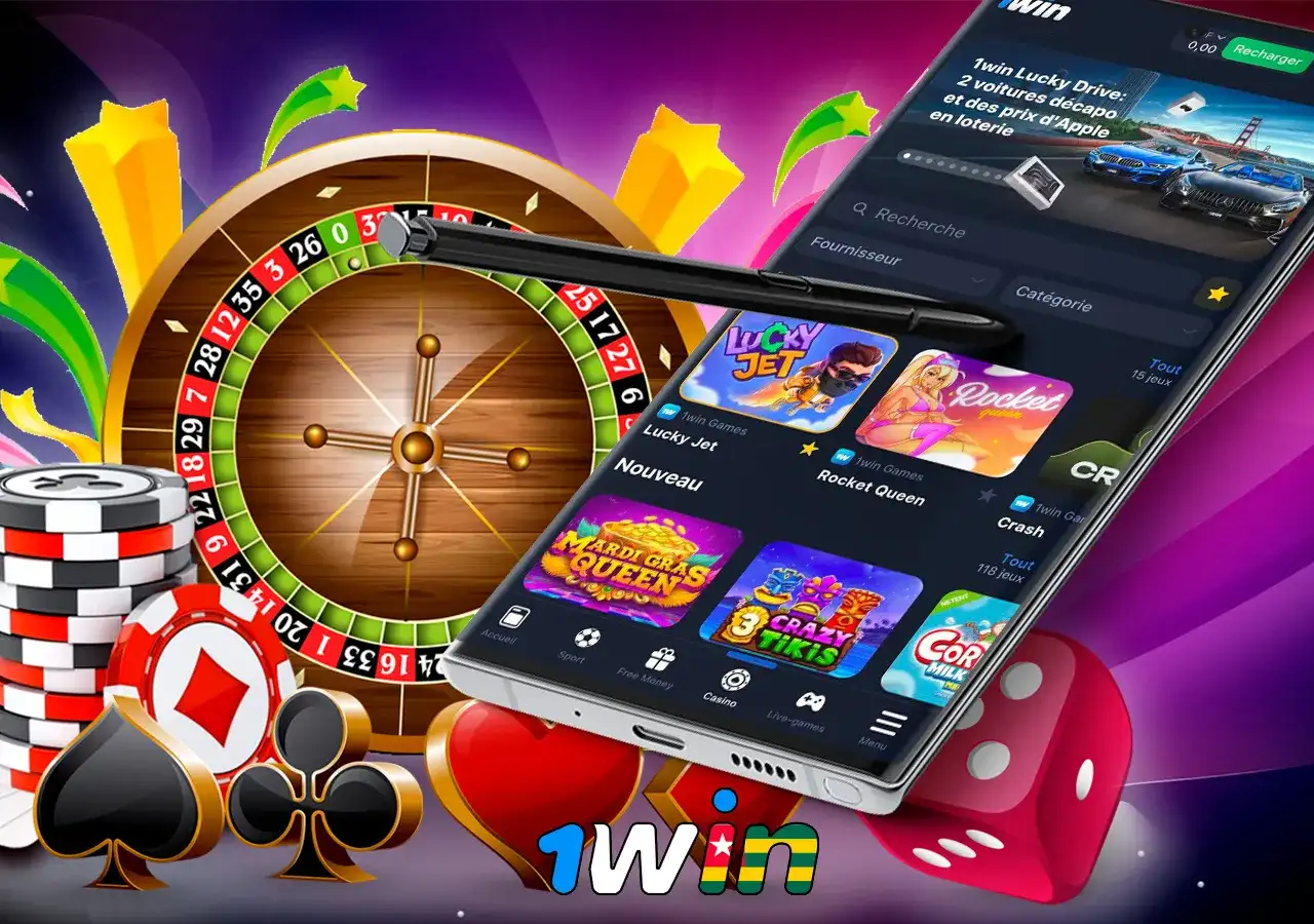 Application de casino pratique avec un grand nombre de jeux